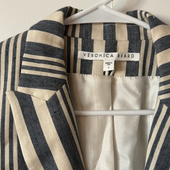 Veronica Beard Dickey Blazer Linen Blend - Picture 2 of 5